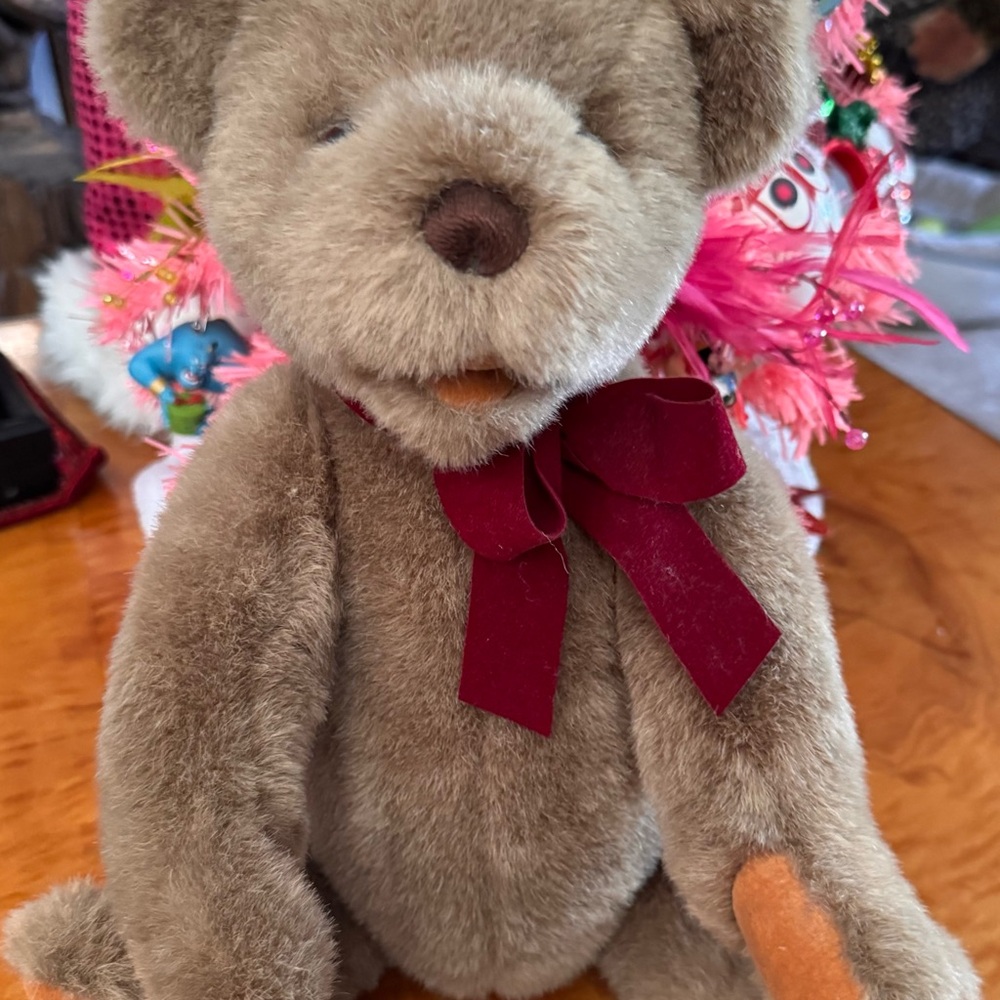 Gund Plush Teddy Bear with Bow